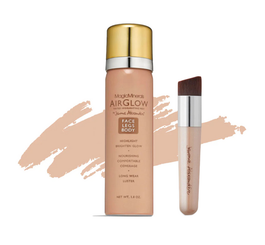 2 Piece AirGlow Hydrating Illuminator and Kabuki Brush